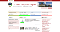 Desktop Screenshot of comunecortinadampezzo.it